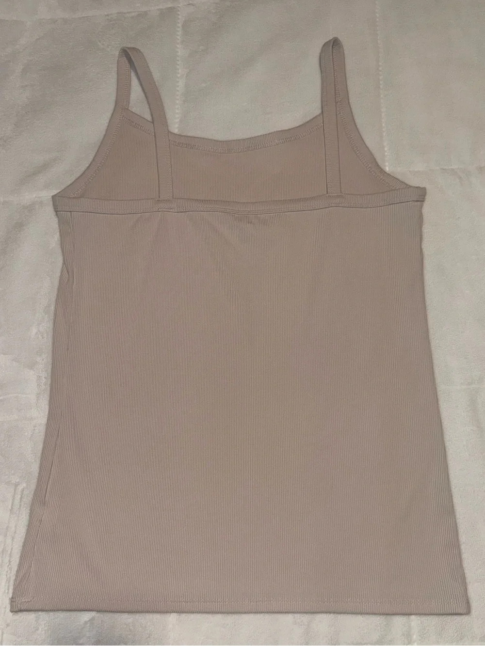 No Boundaries Nude Ribbed Cami Tank Top